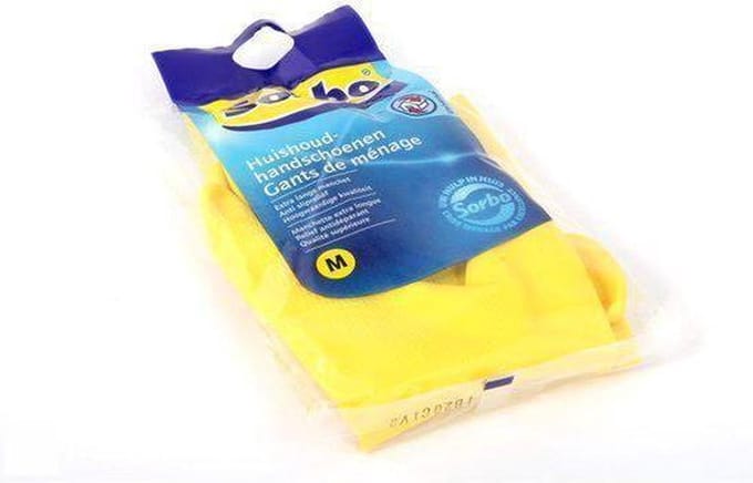 Huishoudhandschoen strong geel medium