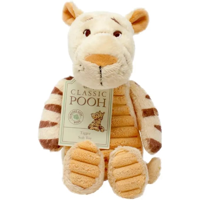 Winnie the pooh classic knuffel, teigetje, 12 cm