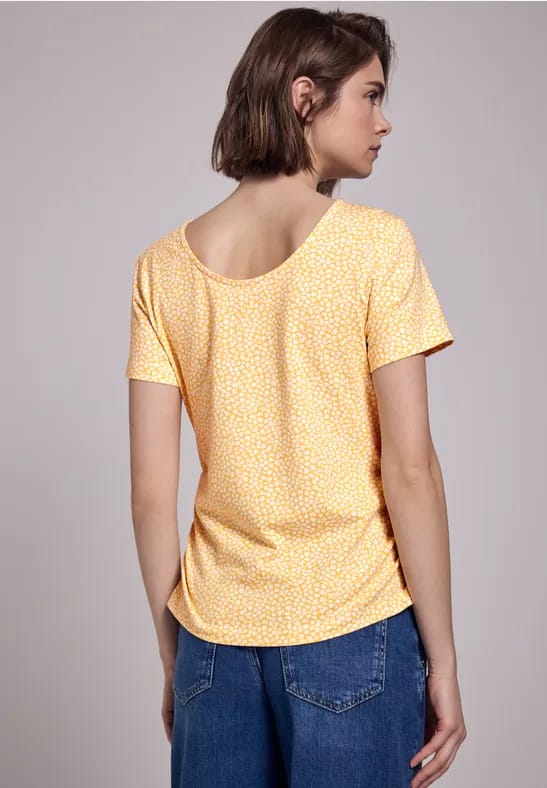 Shirt met ruguitsnijding