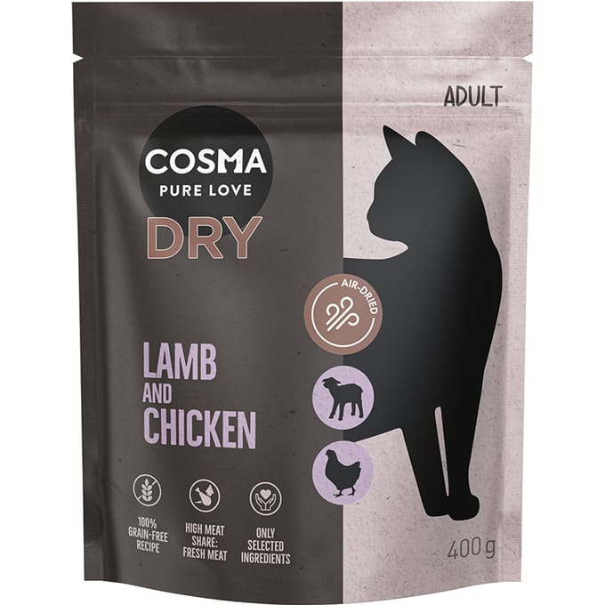 400g Cosma Katten Droogvoer Lam & Kip