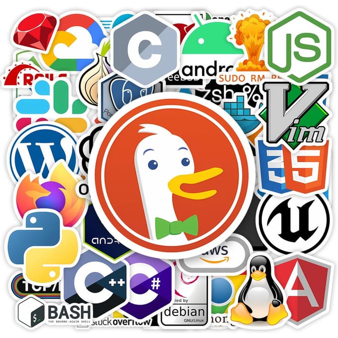 Programmeren IT Ontwikkelaars Stickers Github Go JAVA JS PHP OpenAi Doe-het-zelf Speelgoed Cadeau Decal Graffiti Stickers voor Telefoon Laptop Waterdicht red