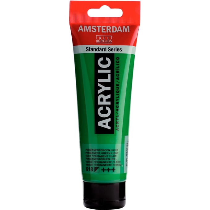 Amsterdam Standard Series Acrylverf Tube 120 ml Permanentgroen Licht 618