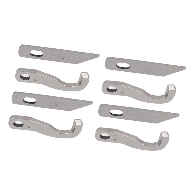 8 Stuks Lockmachine Mes Sterk Duurzaam Metaal Nauwkeurige Hoek Eenvoudige Installatie Overlock Mes voor 925D 929D 935D 1034D PL1500 gray