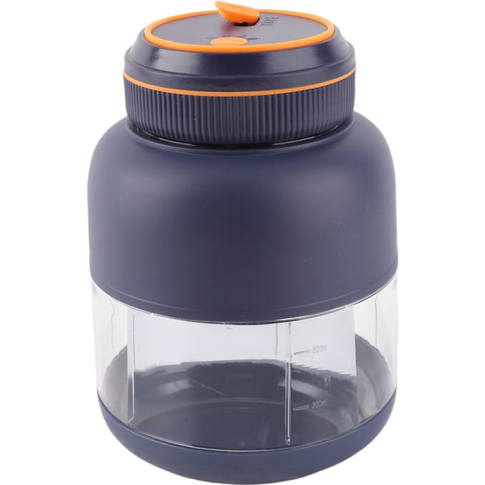 Draagbare Blenders Handheld Fruitmixer USB Oplaadbare Persoonlijke Blender Juicer Beker Lekdicht L(for 6.5-9kg) blauw