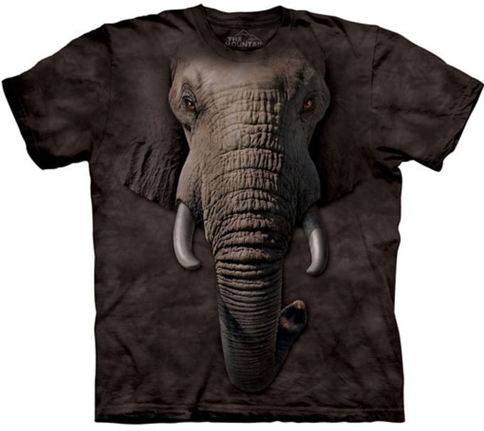 T-shirt Elephant Face S
