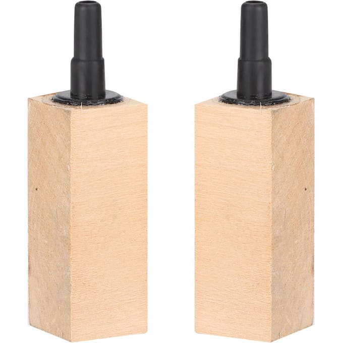 2 Pièces/Ensemble Diffuseur Pierre à Air en Bois Naturel pour Aquarium(S) S beige