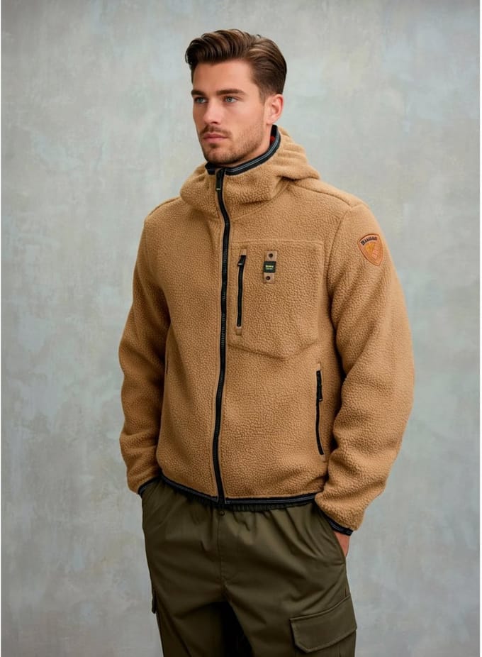 Blauer Fleecejack Alleghany
