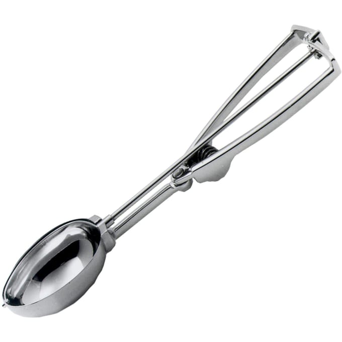 Stöckel Serie - Ovale IJsschep - 1/30 L - Roestvrij Staal