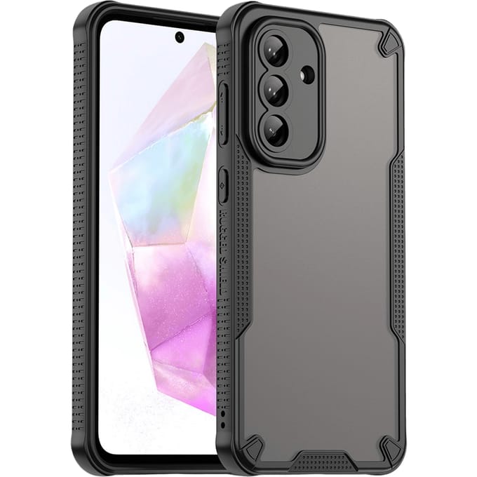 Mocaa Samsung Galaxy A56 Lichtgewicht Rugged Beschermhoesje Zwart