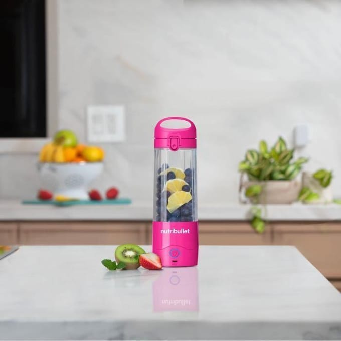 Draagbare blender - NutriBullet - NBP003MA - 70W - 0,475L - Roze - 1 fles inbegrepen