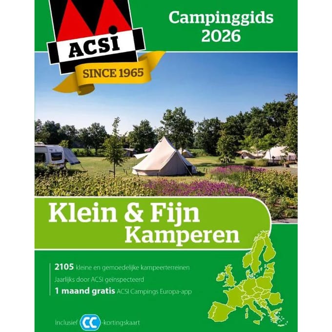 Acsi Klein & Fijn Kamperen Campinggids 2026 - Acsi Campinggids - ACSI