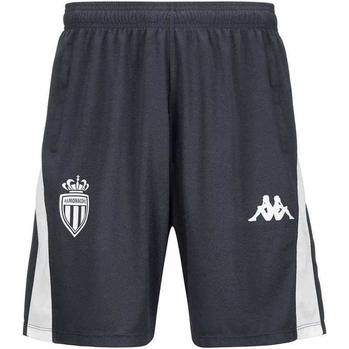 Korte broek kind AS Monaco Ahorazip Pro 8 2024/25
