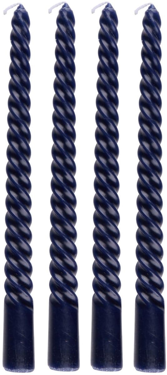 Dinerkaars gedraaid d.blauw 4p
