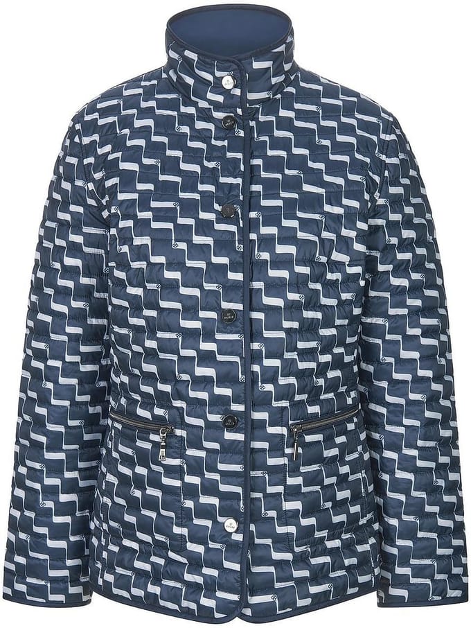 Keerbare, gewatteerde jas Van BASLER blauw