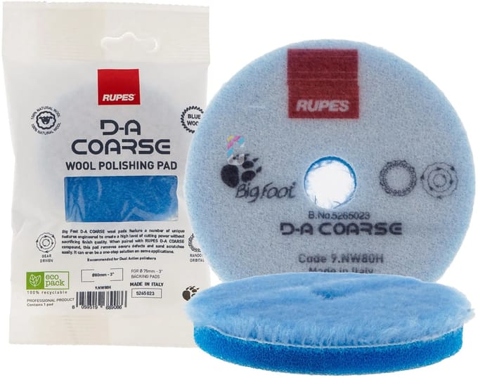 RUPES COARSE Wollen Polijstpad 80-90mm