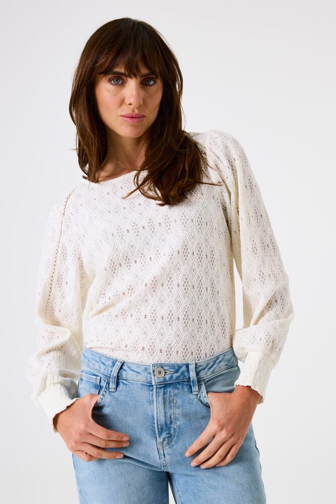 Dames-T-shirt met lange mouwen Garcia Regular Fit