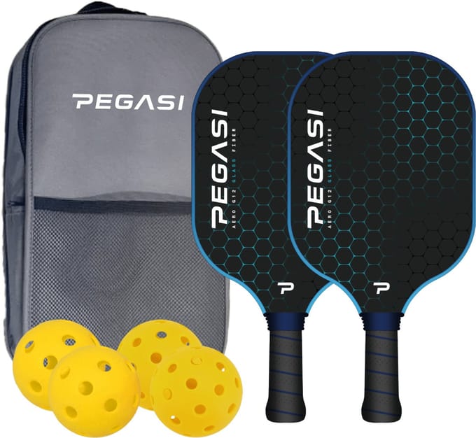 Pegasi Pickleball Racket set Aero G12