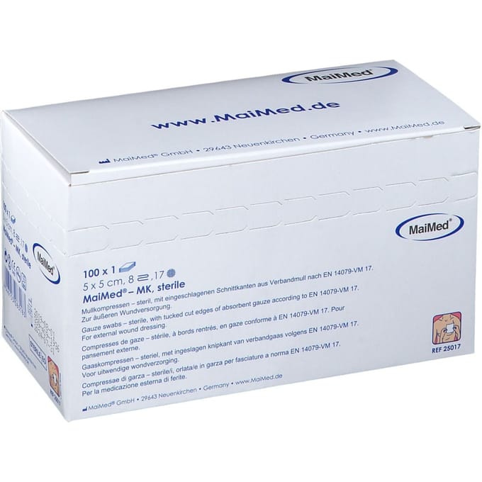 MaiMed Kompres Steriel 5x5cm 100 Compressen