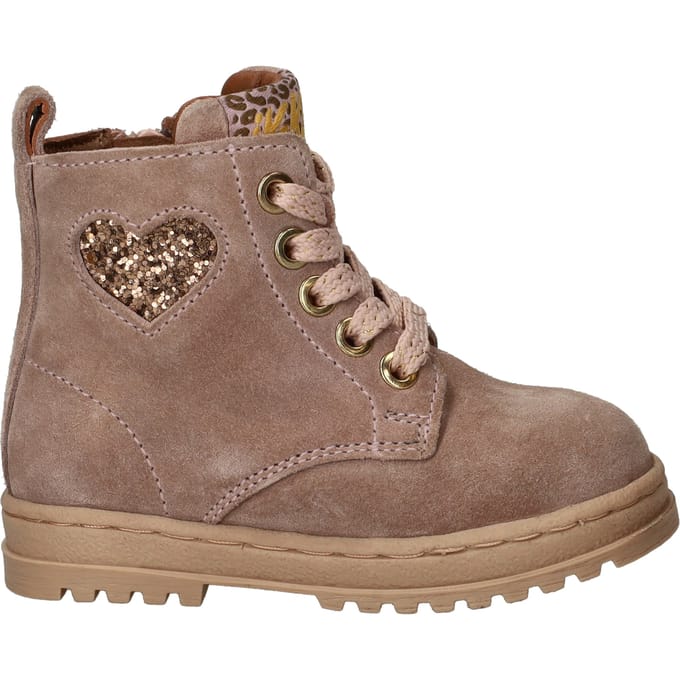IK-KE Veterboots - Meisjes - Roze - Maat:21