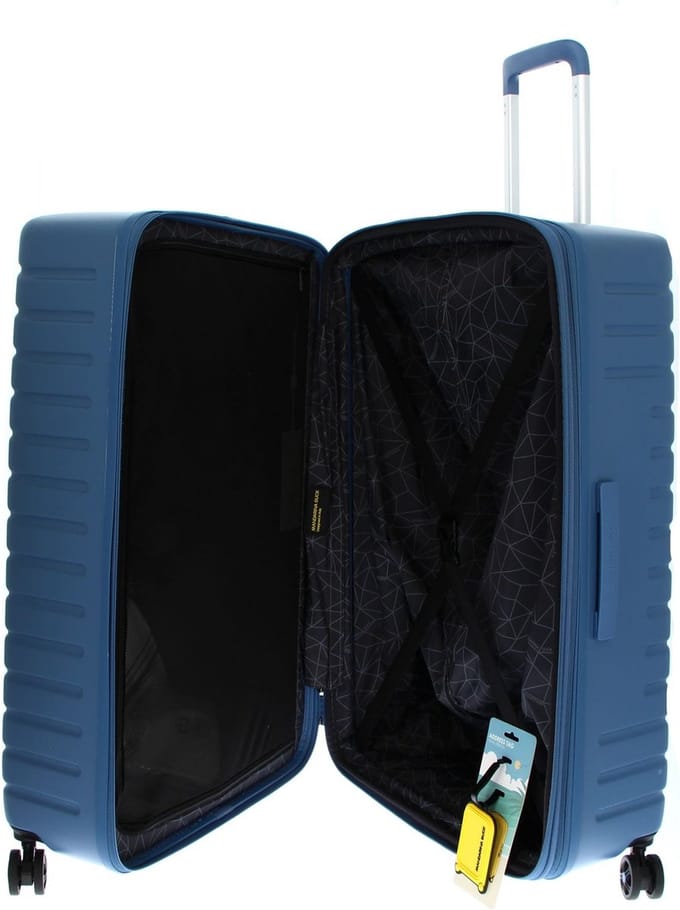 MANDARINA DUCK Flyduck Trolley Expandable China Blue Blauwgrijs 75cm