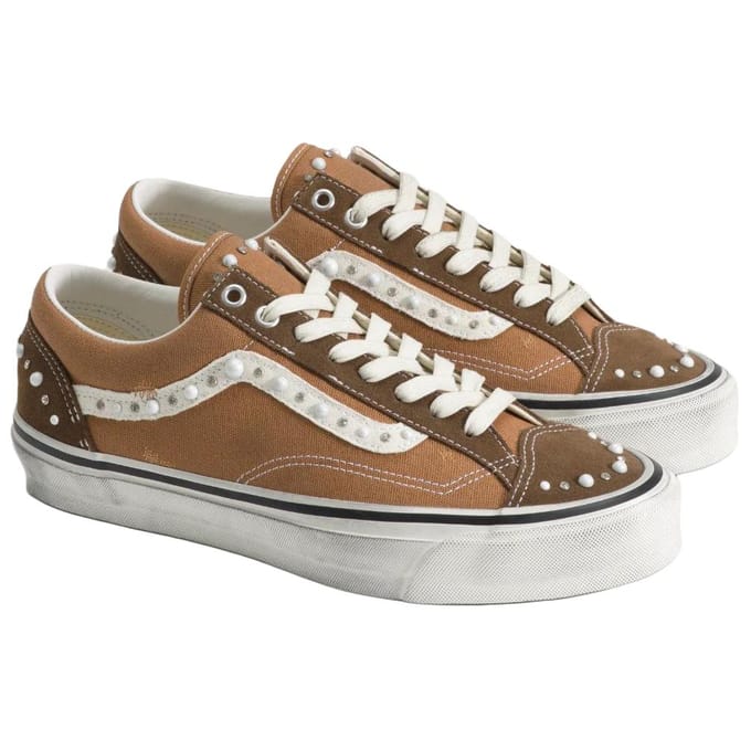 Vans LX Old Skool 36 Pack Perle - Baskets Unisexes Marron Cacao Vintage VN000E8VFST 37
