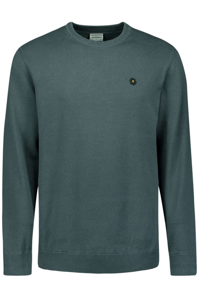 No Excess Pullover Crewneck Solid Knit Dark Steel Größe: M | Pullover Outlet | Herren