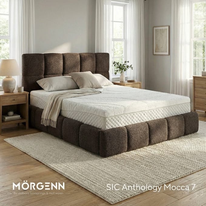Mörgenn Bedframe Calma - Opbergruimte 34 cm - Mokka - 140x200 - Zonder Matras