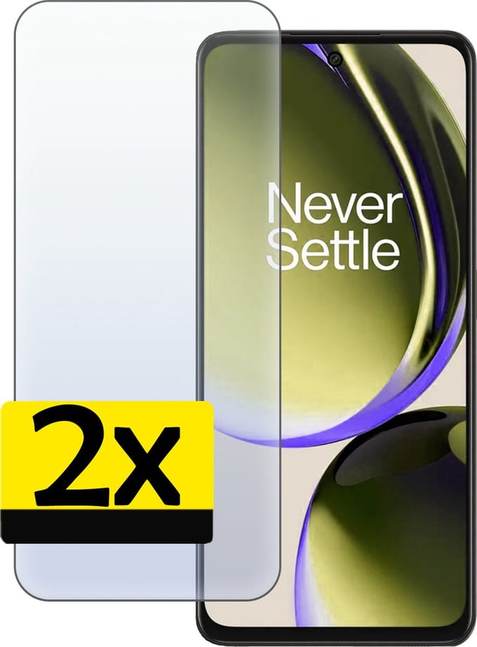 Screenprotector - Geschikt voor OnePlus Nord CE 3 Lite - 2 Stuks - Extra Sterk - Beschermglas - Gehard Glas - Tempered Glass - Screen Protector