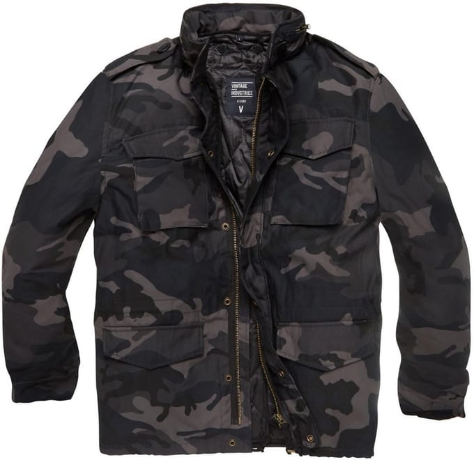 Vintage Industries funktionelle Jaarjack Capper Parka Dark Camo