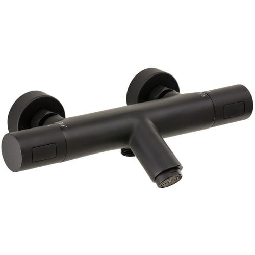 Herzbach DEEP BLACK thermostatic bath mixer exposed 23.132170.1.12