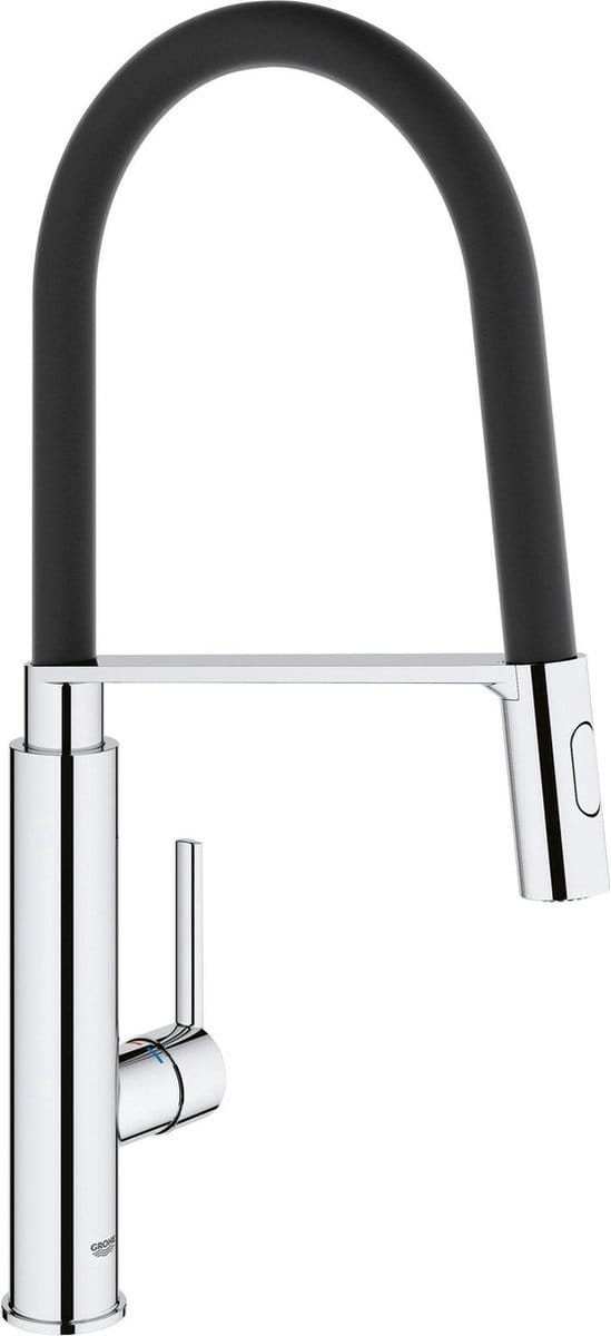 Shasim Professional Keukenkraan - Hoge draaibare uitloop - 2 straalopties - Chroom