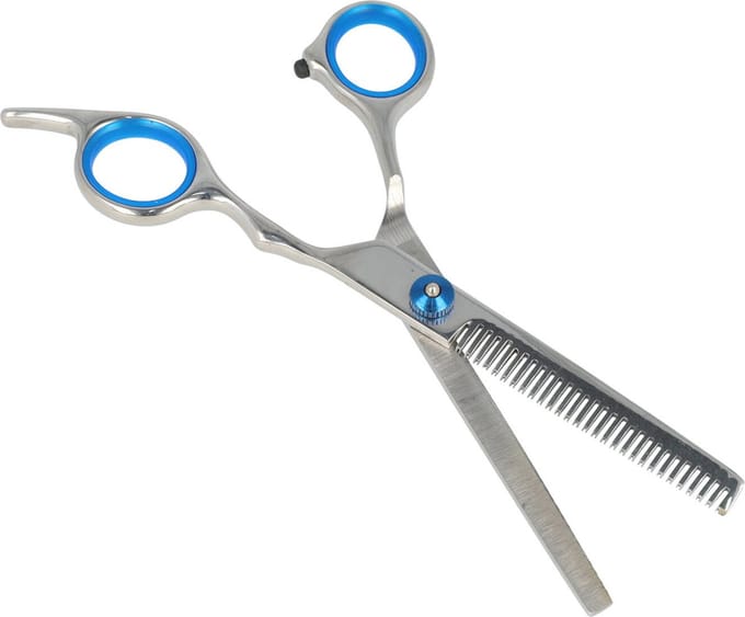 Haarsoires Effileerschaar Ergonomisch 17cm – RVS Kappersschaar – Comfortabele Grip