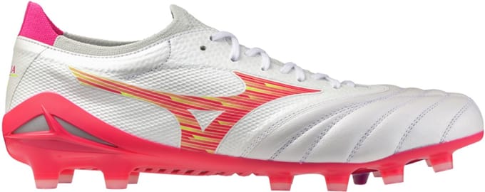 Mizuno Morelia Neo IV Beta Elite FG Voetbalschoenen Wit/Roze 46
