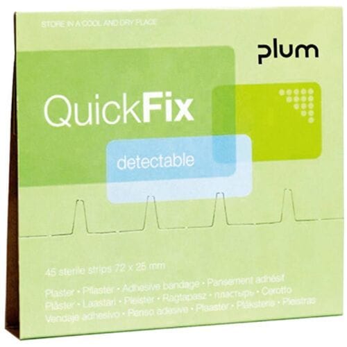 Plum Br354045 Quickfix Navulpak Detectable Pleisters