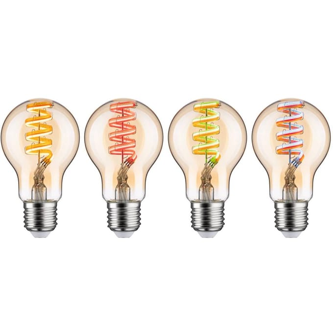 Filament 230 V Smart Home Zigbee 3.0 LED-gloeilamp E27 470lm 6,3W RGBW+ dimbaar Goud