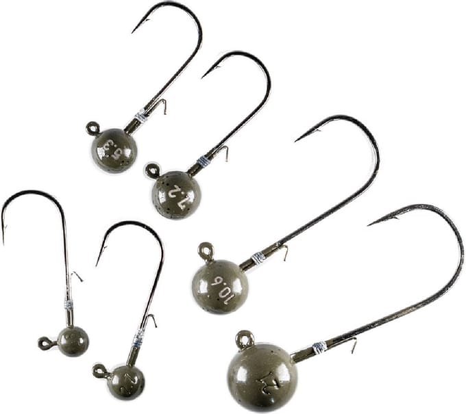 LMAB Tungsten Round Jig Green Pumpkin Size 1 - 2,6 gr 3st.