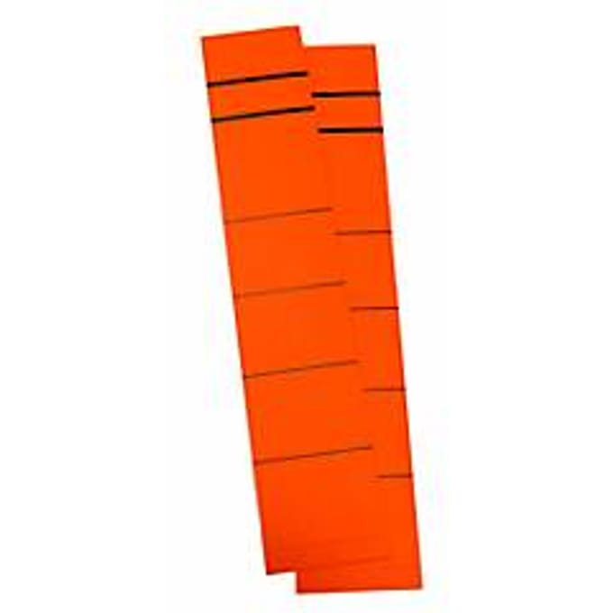 Rugetiket, rugbreedte 39 mm, zelfklevend, 10 stuks, rood