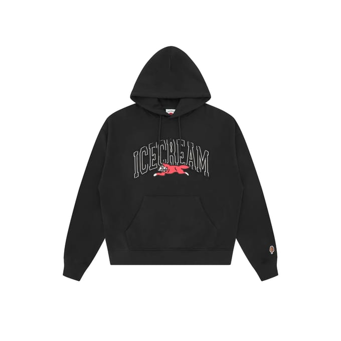 Hoodie Icecream College Running Dog