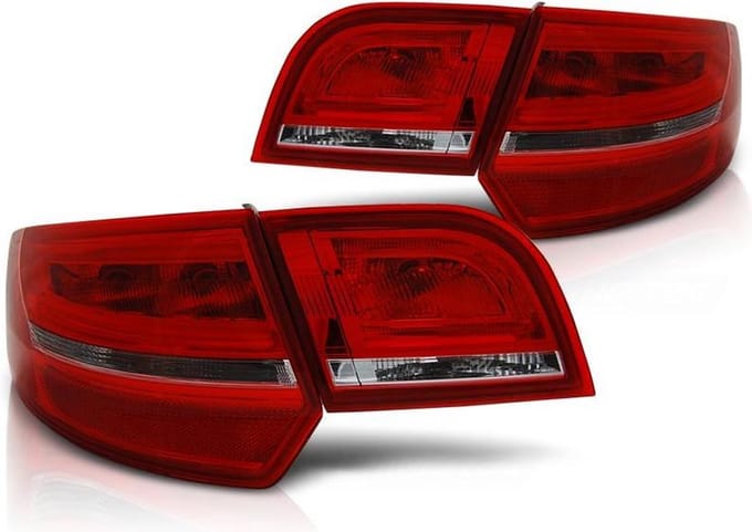Achterlichten AUDI A3 8P 04-08 SPORTBACK ROOD HELDER LED