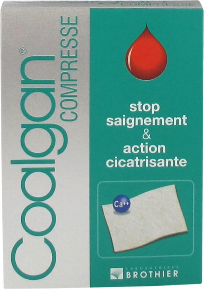 Coalgan Stop Bloeding & Genezing Actie 5 Steriele Kompressen