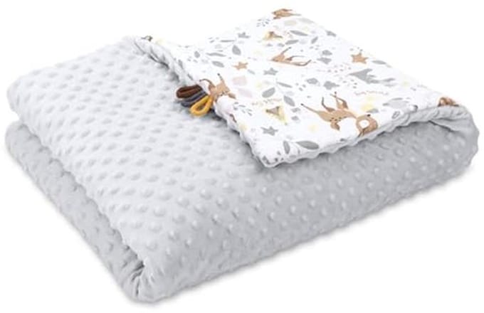 Zachte Babydeken 75x100cm - Multifunctionele Warmte voor Kinderwagens en Bedjes