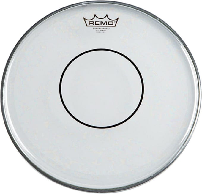 Remo Powerstroke 77 Clear 14", Dot, Tom + Snare Batter - Snare drumvel