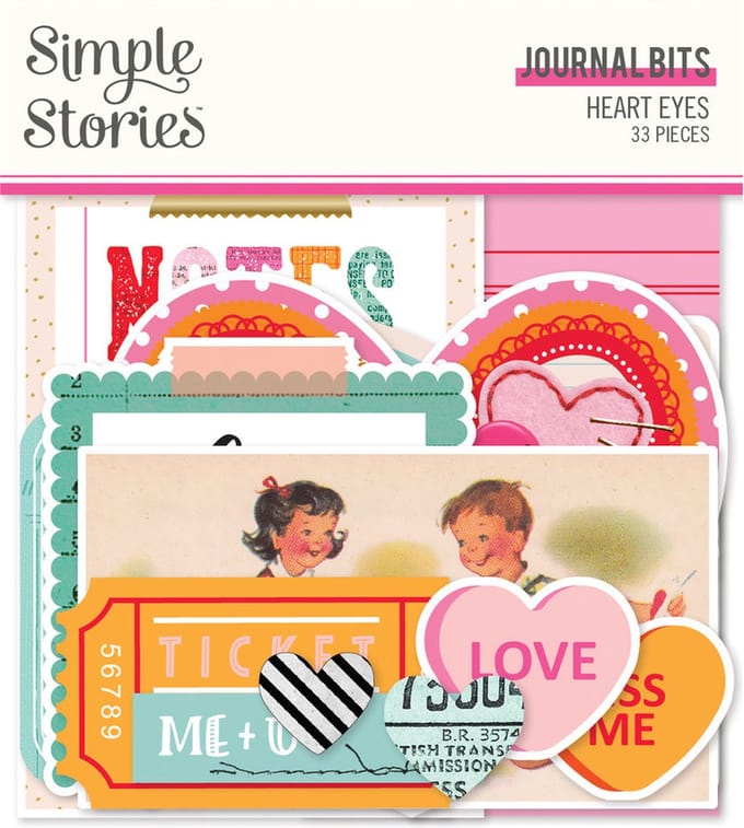 Simple Stories - Heart Eyes Journal Bits & Pieces (SIS19418)