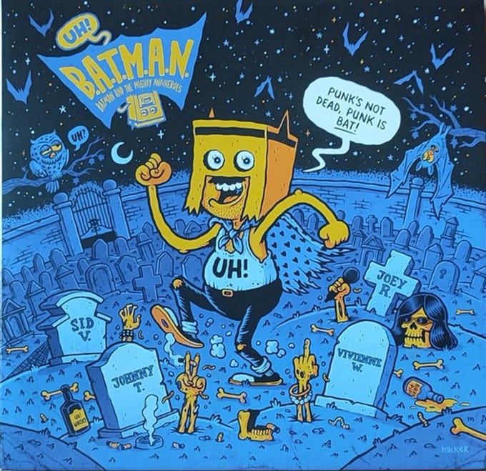 Batman & The Mighty Antiheros - Punk's Not Dead, Punk Is Bat! (10" LP)