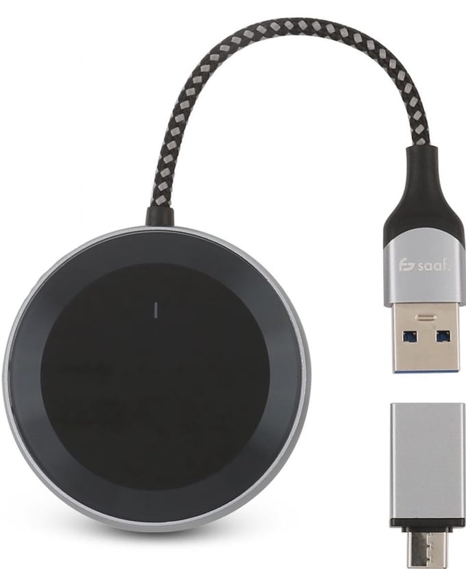 Universele Dongle - Draadloos - USB-C + USB-A - Verbind Automatisch - Saaf D200 Plus