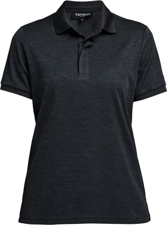 Tenson TXlite Melange Polo 465018061 - Zwart - M