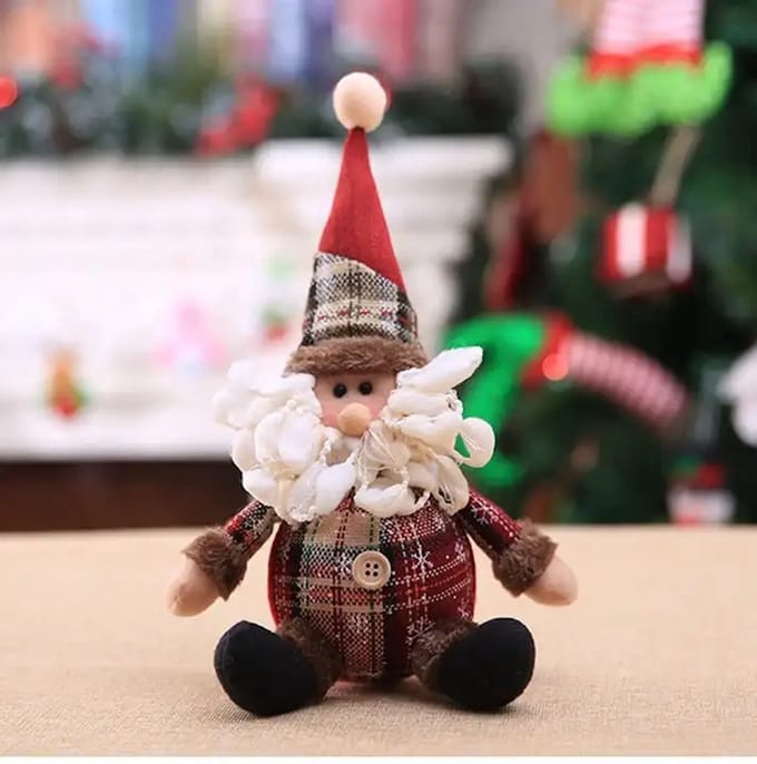Without Lemon - Christmas Kerstpop Kerstman - Kerst Decor - Decoratie - Speelgoed - Xmas Ornament - 8CM - 1 stuk