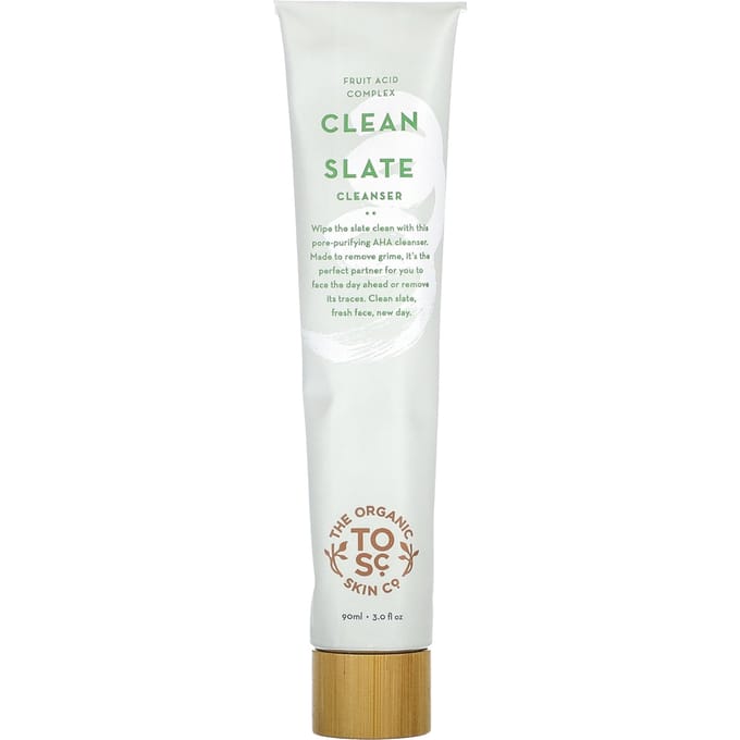 The Organic Skin Co., Clean Slate Cleanser, 3 fl oz (90 ml) white