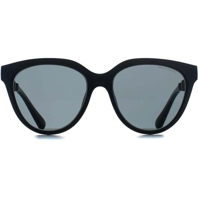 Armani Exchange AX4148SU 835687 glanzend transparant grijs donkergrijs zonnebril