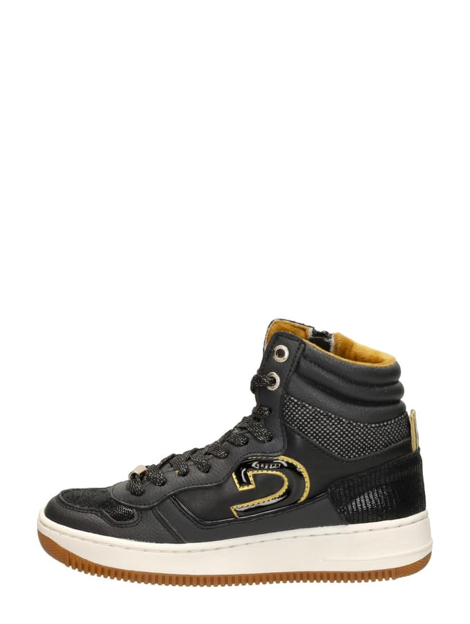 Cruyff Campo High Sneakers Hoog - Zwart - Maat 30